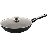Cerafit Plasma Pfanne Ø 28cm schwarz, mit abnehmbarem Griff, Design-Glasdeckel