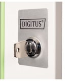 Digitus Glas-Fronttür für 19" 7HE Wandgehäuse Unique Serie, Frontpanel grau, 7 Höheneinheiten