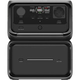 EcoFlow RIVER 3 Max Plus (RIVER 3 Plus + Zusatzbatterie EB600), Powerstation schwarz, 858 Wh, X-boost 2.400W, 2 LFP-Akkus