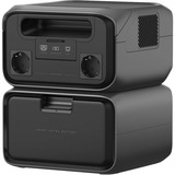 EcoFlow RIVER 3 Max Plus (RIVER 3 Plus + Zusatzbatterie EB600), Powerstation schwarz, 858 Wh, X-boost 2.400W, 2 LFP-Akkus