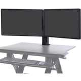 Ergotron WorkFit Dual-Monitor-Kit, Monitorhalterung schwarz