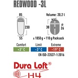 High Peak Schlafsack Redwood -3 L dunkelrot/grau