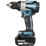Makita Akku-Kombo-Kit DLX2533TJ, Akku-Bohrschrauber DDF489Z + Akku-Schlagschrauber DTW300Z, 18Volt blau/schwarz, 2x Li-Ionen Akku 5,0Ah, MAKPAC