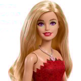 Mattel Rubinrote Barbie-Party-Modepuppe zum 80. Jubiläum in einem roten Kleid mit Zubehörteilen
