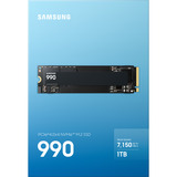 Samsung 990 1 TB, SSD PCIe 4.0 x4, NVMe 2.0, M.2 2280, intern