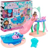 Spin Master DreamWorks Gabby's Dollhouse Cat Adventures - Purrific Pool Party Spielset, Kulisse mit Gabby- und Meerkätzchen-Figur