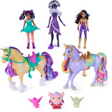 Spin Master Unicorn Academy - Abenteuer-Set, mit Ravenzella, Sophia, Ava, Wildstar, Leaf, Spielfigur 