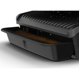 Tefal Optigrill Deluxe GC707D, Kontaktgrill silber/schwarz, 2.000 Watt
