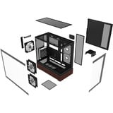 Thermaltake View 270 Plus WS ARGB Black, Tower-Gehäuse schwarz/holz, Tempered Glass x 2, Holz-Struktur