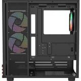 Thermaltake View 270 Plus WS ARGB Black, Tower-Gehäuse schwarz/holz, Tempered Glass x 2, Holz-Struktur