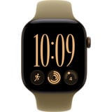 Apple Watch Series 12, Smartwatch bronze, Aluminium, 46 mm, Sportarmband Oliv S/M, Cellular