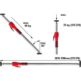 BESSEY Decken-und Montagestütze STE370 silber/rot, 2.070mm - 3.700mm, mit Pumpgriff