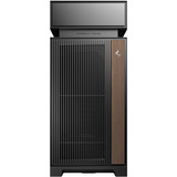 DeepCool CL6600, Tower-Gehäuse schwarz/holz, Tempered Glass