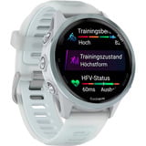 Garmin Forerunner 570, Smartwatch weiß/hellblau, 42 mm, Silikon-Amband