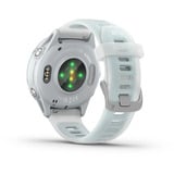 Garmin Forerunner 570, Smartwatch weiß/hellblau, 42 mm, Silikon-Amband