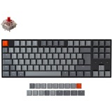 Keychron K8, Gaming-Tastatur schwarz/grau, DE-Layout, Gateron Red