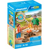 PLAYMOBIL 71513 City Life Lagerfeuer mit Marshmallows, Konstruktionsspielzeug 