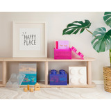 Room Copenhagen LEGO Storage Brick 4 Top Lid Glitter , Aufbewahrungsbox pink/transparent