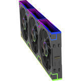 Xilence XPF360R.ARGB, Gehäuselüfter schwarz, 3er-Pack, Reverse, 125 mm