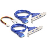 DeLOCK Konverter M.2 Key B+M Stecker > 4 x USB 5 Gbps Typ-A, Schnittstellenerweiterung 