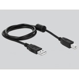 DeLOCK USB 2.0 Adapter, USB-A Stecker > 4x Seriell RS-232 Stecker silber, inkl. 1 Meter Verlängerungskabel