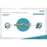 Digitus Professional Cat.7 S/FTP Verlegekabel simplex, Cca orange, 1.000 Meter Trommel