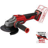 EINHELL Professional Akku-Winkelschleifer AXXIO 18/115 Q, 18Volt rot/schwarz, ohne Akku und Ladegerät