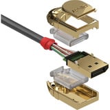Lindy DisplayPort 1.2 Kabel, Gold Line grau, 15m