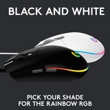 Logitech G203 LIGHTSYNC, Gaming-Maus schwarz