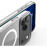 Nevox StyleShell SHOCKFlex, Handyhülle transparent, iPhone 17 Pro, kompatibel mit MagSafe