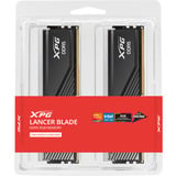 ADATA DIMM 64 GB DDR5-6000 (2x 32 GB) Dual-Kit, Arbeitsspeicher schwarz, AX5U6000C2832G-DTLABRBK, XPG Lancer Blade RGB, INTEL XMP, AMD EXPO