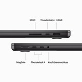 Apple  MacBook Pro (14") 2023 CTO, Notebook schwarz, 64 GB, 1 TB (1 TB SSD), M3 Max 40-Core GPU, MacOS, Amerikanisch