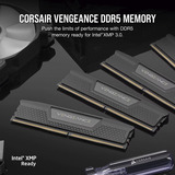 Corsair DIMM 64 GB DDR5-6000 (2x 32 GB) Dual-Kit, Arbeitsspeicher schwarz, CMH64GX5M2D6000C40, INTEL XMP