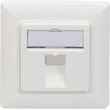 Digitus Leerdose für Keystone Module, 1x RJ-45, Anschlussdose weiß, 45° Auslass