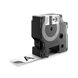 Dymo Rhino IND ORIGINAL Schriftband Flexibles Nylon 24mm x 3,5m, schwarz auf weiß permanent haftend, 1734524