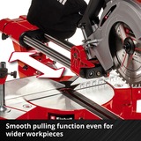 EINHELL Akku-Zug-Kapp-und Gehrungssäge TE-SM 36/210 Li-Solo, 36Volt (2x18V) rot, ohne Akku und Ladegerät