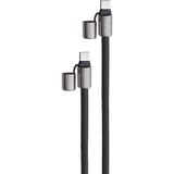 Intenso Handykette und Lade-/Datenkabel Cell Phone Charging Lanyard schwarz, 1,65 Meter, USB-C, PD3.0 / QC4.0, Nylon