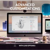 Logitech MX Master 3S für Mac, Maus hellgrau, 7 Tasten, Bluetooth, optimiert für das Apple-Ökosystem