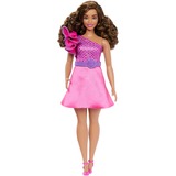 Mattel Barbie Fashionistas Puppe mit braunem Haar und glitzerndem Kleid 