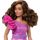 Mattel Barbie Fashionistas Puppe mit braunem Haar und glitzerndem Kleid 