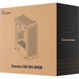 Ocypus Gamma C50 ARGB, Tower-Gehäuse weiß, Tempered Glass
