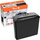 Peach Strip Cut Schredder PS400-11, Aktenvernichter schwarz