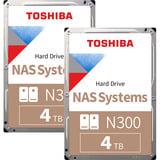 UGREEN DXP2800 Bundle mit 2x Toshiba N300 4 TB (MN10ADA400ES), NAS grau/schwarz