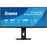 iiyama ProLite XUB3493WQSU-B6, LED-Monitor 86.7 cm (34 Zoll), schwarz (matt), QHD, IPS, 120 Hz, HDMI, 120Hz Panel