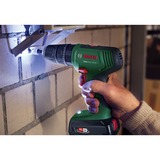Bosch Heimwerken & Garten Akku-Schlagbohrschrauber EasyImpact 18V-40 grün/schwarz, ohne Akku und Ladegerät, POWER FOR ALL ALLIANCE