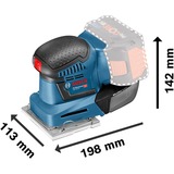 Bosch Professional Akku-Schwingschleifer GSS 18V-10 Professional solo blau/schwarz, ohne Akku und Ladegerät