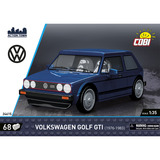 COBI Volkswagen Golf GTI (1976-1983), Konstruktionsspielzeug blau, Maßstab 1:35