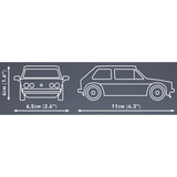 COBI Volkswagen Golf GTI (1976-1983), Konstruktionsspielzeug blau, Maßstab 1:35