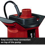 EINHELL Power X-Change Akku-Schmutzwasserpumpe GE-DP 18/25 LL Li-Solo, 18Volt, Tauch- / Druckpumpe rot/schwarz, ohne Akku und Ladegerät