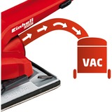 EINHELL Schwingschleifer TE-OS 2520 E rot/schwarz, 250 Watt, Koffer